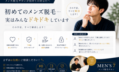 初めてのメンズ脱毛…実はみんなドキドキしています