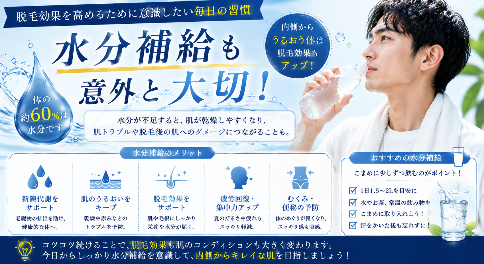 水分補給も意外と大切