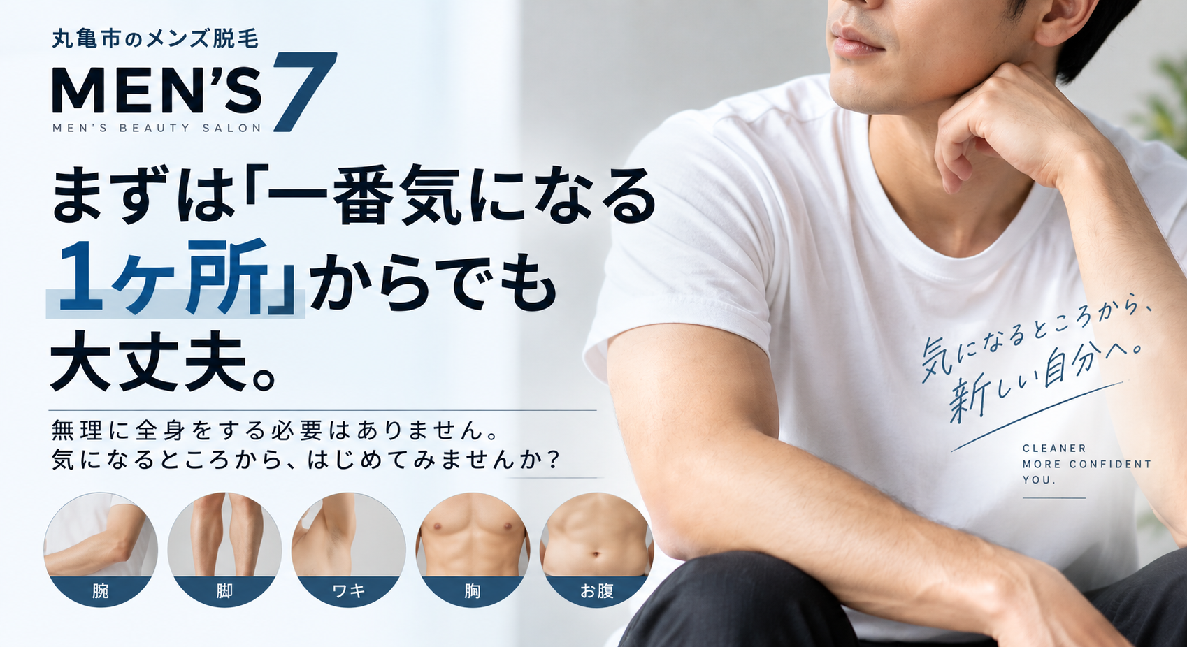 まずは「一番気になる1ヶ所」からでも大丈夫